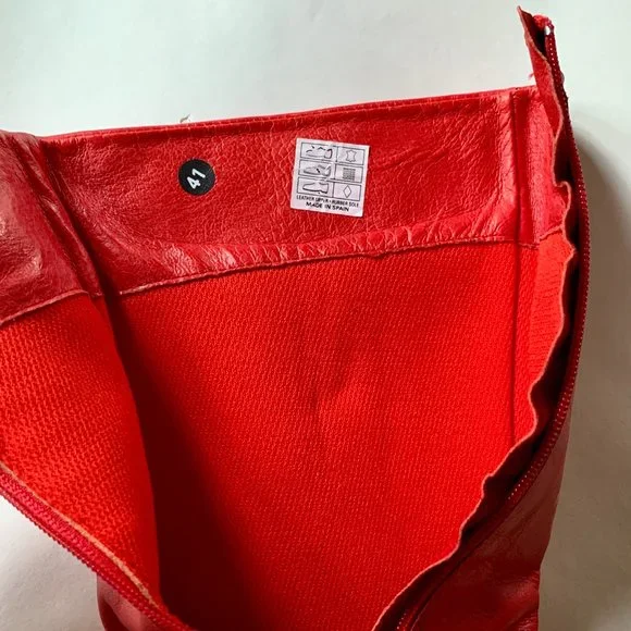 Rare - Rizzo Boots - Red GoGo Mod Girl on Cellphone - EU41 - Picture 14 of 16